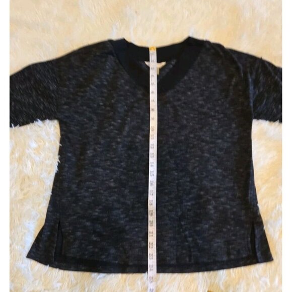 Christopher & Banks Womens Sweater V Neck Long Sleeve Pull Over Black Size Small - Picture 5 of 9